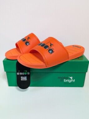 diadora Serifos Plus Slide Mens/Boys 6 Orange Smoke Casual Sandals 174663-C7817